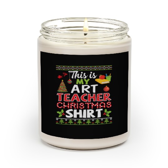 Flower Noel Tree Bell Books This Is My Art Teacher Scented Candles