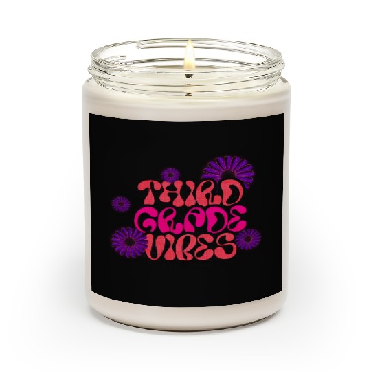 Fourth Grade Vibes for School Guys Neon Colors Scented Candles