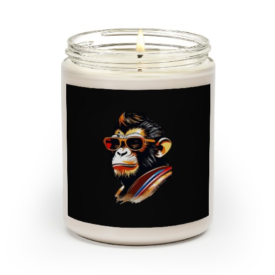 cool monkey king wearing sunglasses Scented Candles