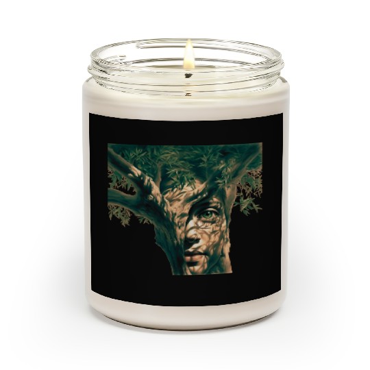 Olive tree and face Scented Candles