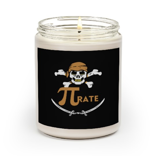 Marh Pi Day Funny Pirate Funny Pi Day Scented Candles