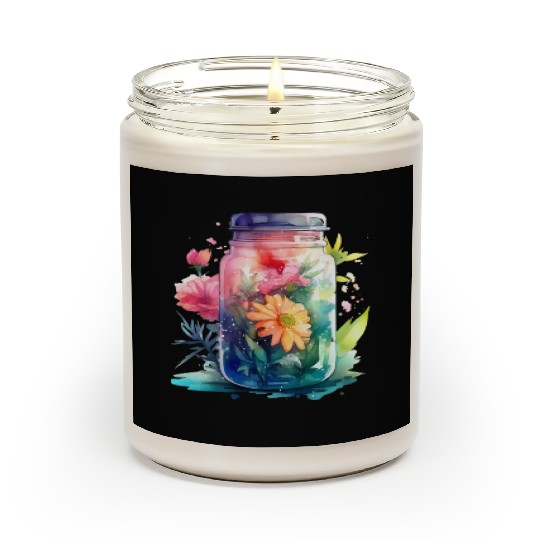 Wild Flowers Scented Candles Design - Funny gift