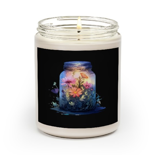 Wild Flowers Scented Candles Design - Funny gift