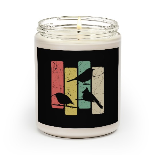 Birds Art Budgie Heron Sparrow Robin Hummingbird Scented Candles