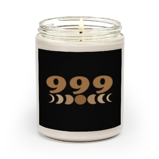 Moon Cycle Brown Angel Numbers 999 Scented Candles