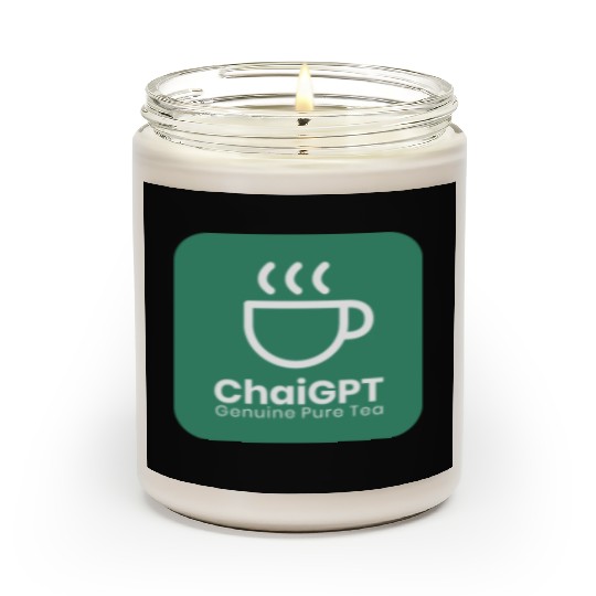 ChaiGPT - Chai Tea - ChatGPT Style (White-Green) Scented Candles
