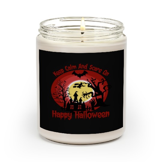 Keep Calm And Scare On Halloween Scented Candles Design