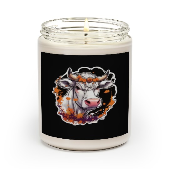 Kug Cow Halloween Cow Skull Cow Head Cows Scented Candles