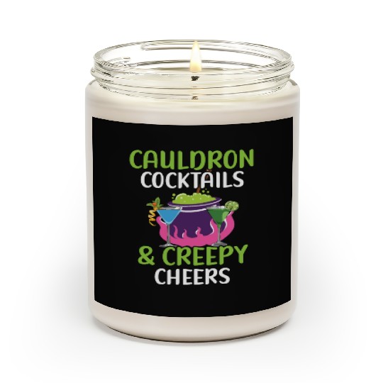 Cauldron Cocktails & Creepy Cheers Halloween Scented Candles
