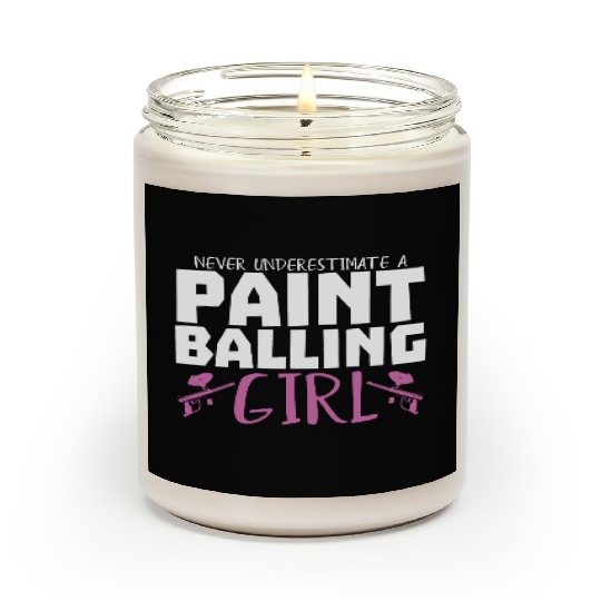 Paintball Girl Paintballer Speedball Camouflage Scented Candles