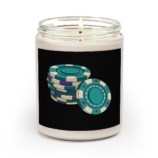 Poker Chips Poker Ace Texas Hold'em Scented Candles