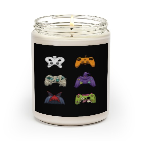 Gaming Gamer Game Controller Lazy Creepy Halloween Scented Candles