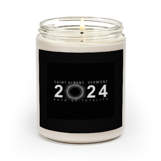 Saint Albans Vermont 2024 Eclipse Souvenir Cool Scented Candles