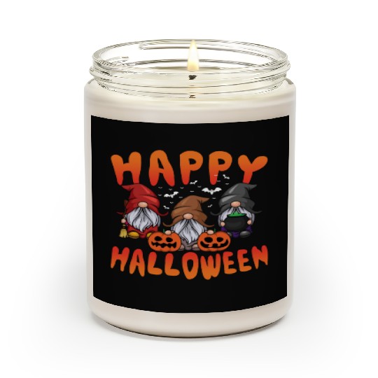 Pumpkin Halloween Gnomes Lazy Creepy Halloween Scented Candles