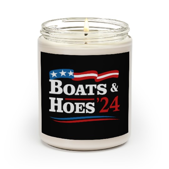 Boats & Hoes 24 Vintage Retro Meme Step Brother Scented Candles