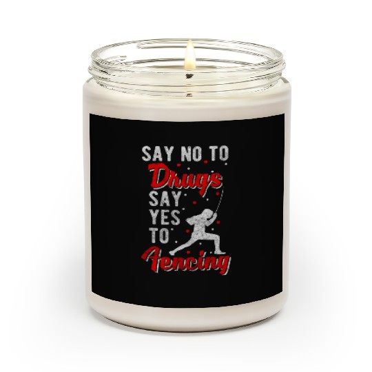 Fencer Victory Sport Fencing Hobby Scented Candles