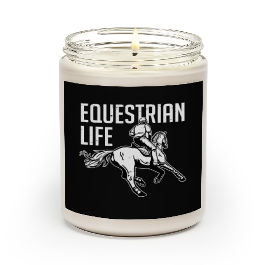 Equestrian Life Riding Girl Horseback Scented Candles
