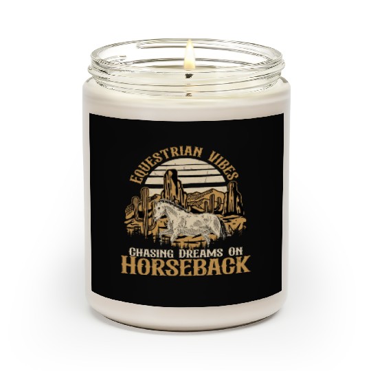Equestrian Vibes, Chasing Dreams On Horseback. Hor Scented Candles