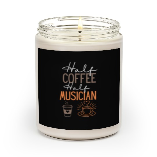 funny Coffee and Musician Job Scented Candles
