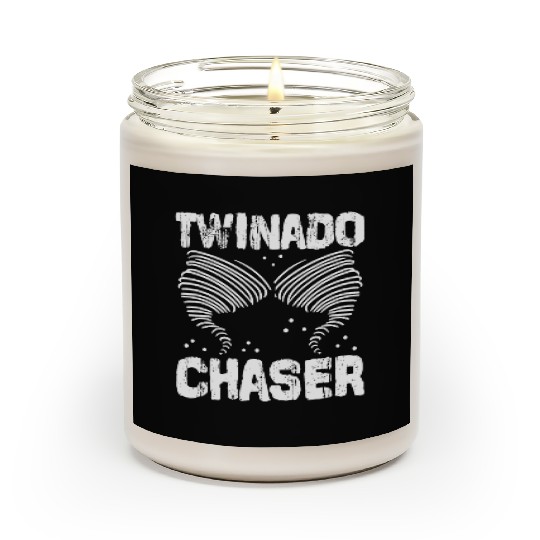 Twinado Chaser Funny Mom Dad Twin Parents Scented Candles