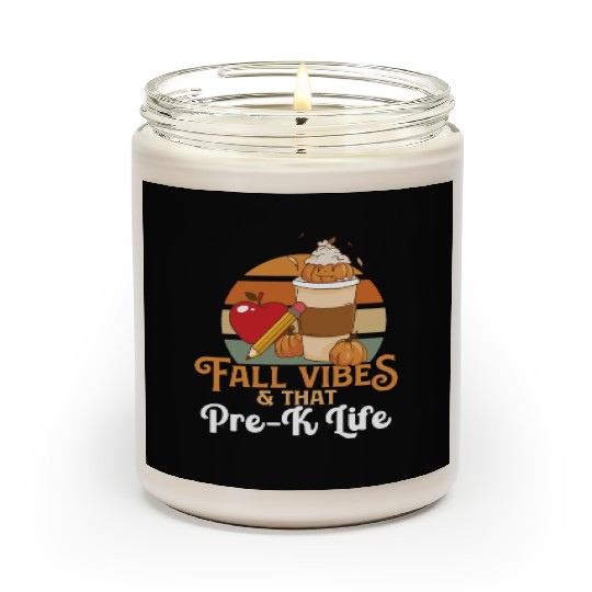 Fall Vibes That Pre-K Life Preschool Teacher Scented Candles