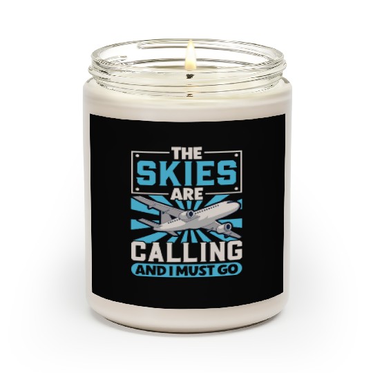 Pilot Aviation Airplane Airline Future Pilots Scented Candles