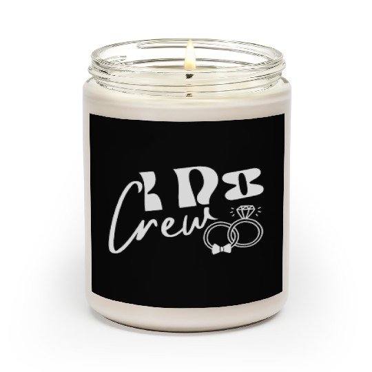 I Do Crew Bride Groom Party for Games Wedding Scented Candles
