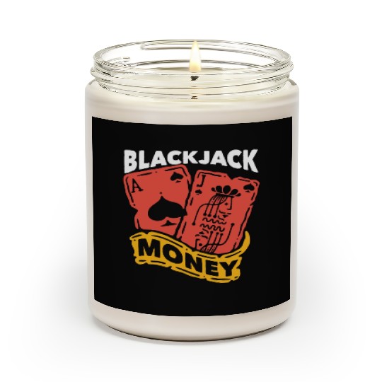 Classic Blackjack Money Casino Card Game Dealer Scented Candles