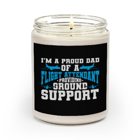 Flight Attendant Dad Airplane Flight Attendant Scented Candles
