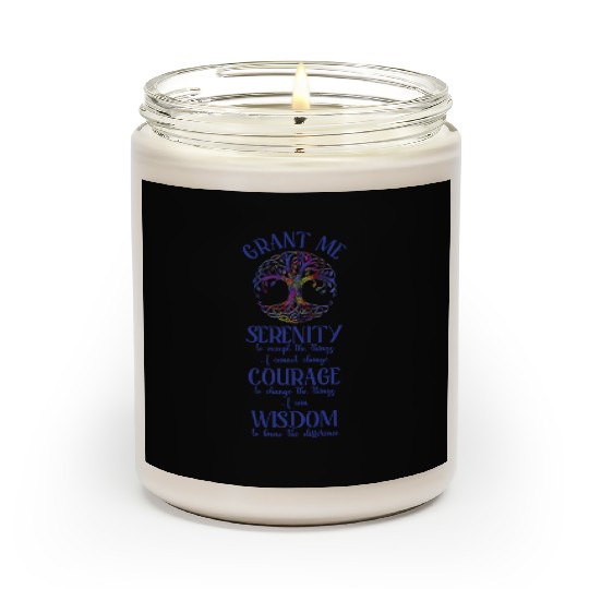 Serenity Prayer with Tree of Life Scented Candles