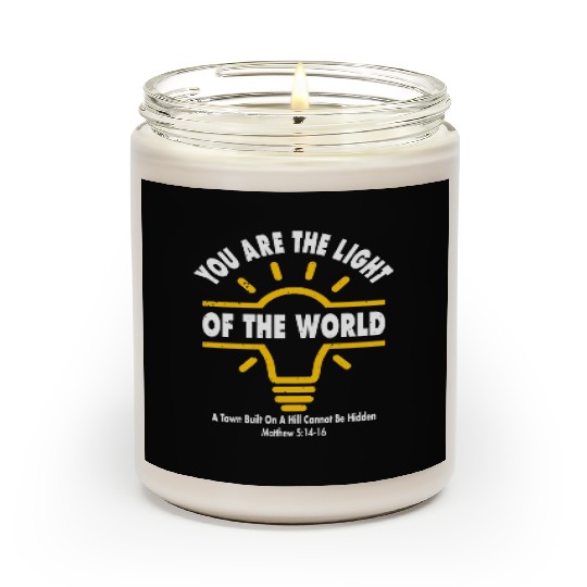 You Are Light Of The World Love Jesus Christian Scented Candles