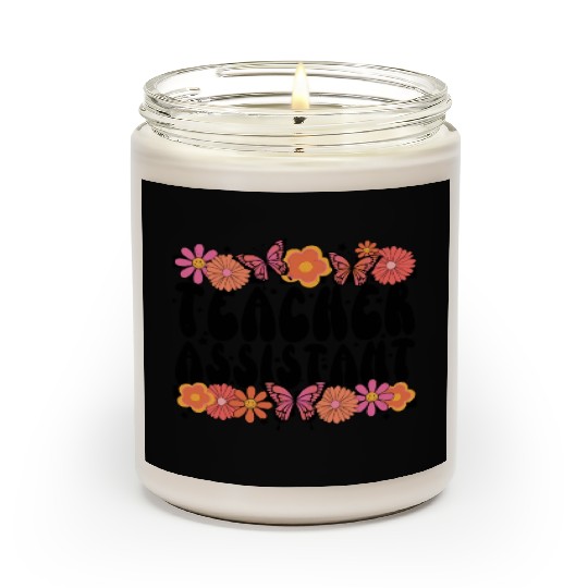 Floral Teacher Assistant Scented Candles