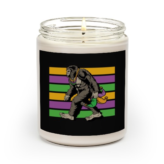 Bigfoot Mardi Gras Scented Candles