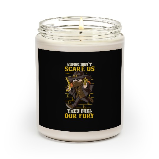 Vampire Hunter Undead Slayer Stake and Cross Scented Candles