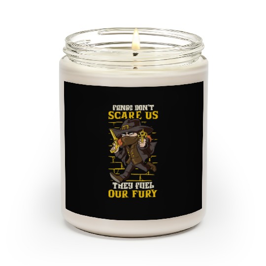 Vampire Hunter Undead Slayer Stake and Cross Scented Candles
