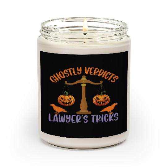 Ghostly Verdicts Lawyer's Tricks Lawyer Halloween Scented Candles