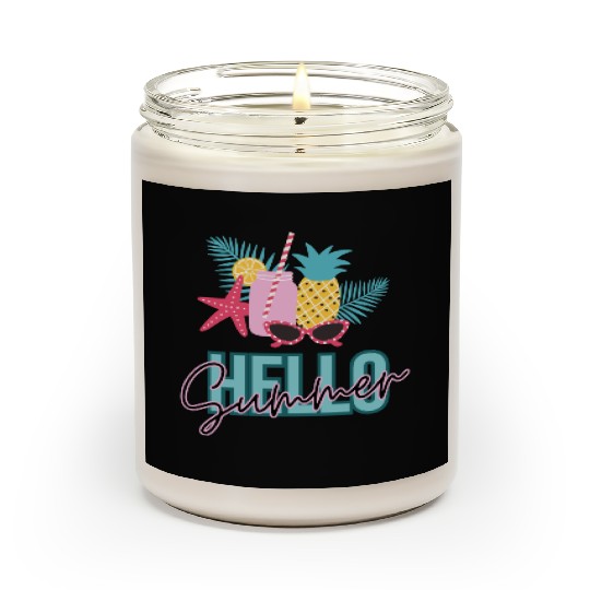 Hello Summer vibes Scented Candles