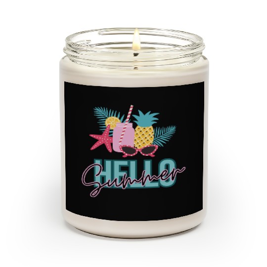 Hello Summer vibes Scented Candles