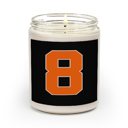 Number 8 Sports Orange Scented Candles