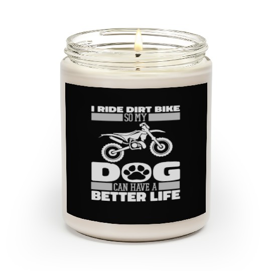 Dirt Bike Mx Motocross Supermoto Dog Scented Candles