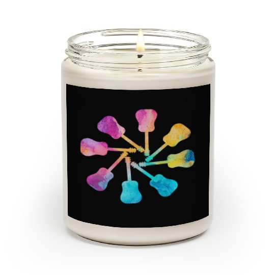 Guitar Circle Scented Candles