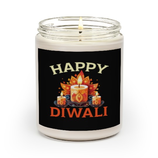 Happy Diwali Diwali Festival Indian Hindu Hinduism Scented Candles