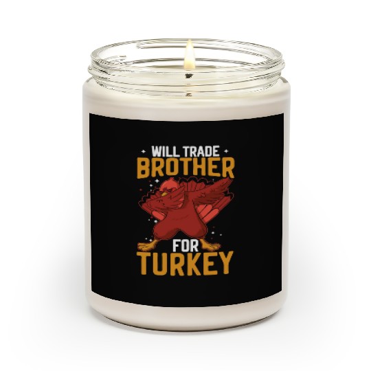 Happy Thanksgiving Holiday Dinner Turkey Blessed Scented Candles