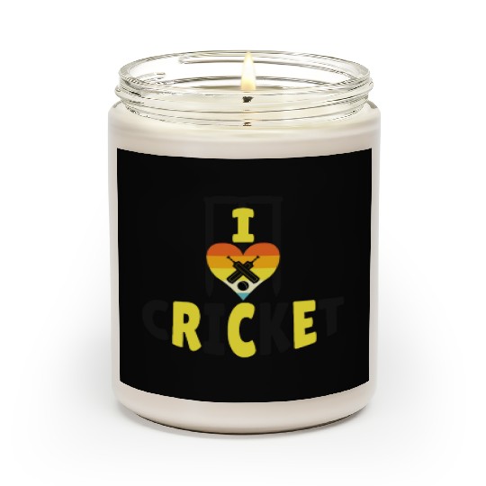I Love Cricket Scented Candles