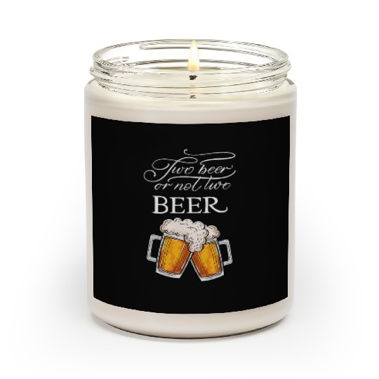two beer Scented Candles
