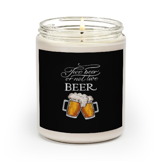 two beer Scented Candles