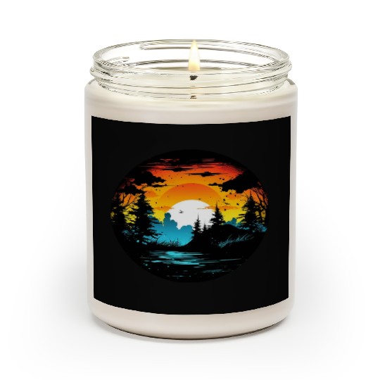 Riverside Twilight in the Forest Scented Candles