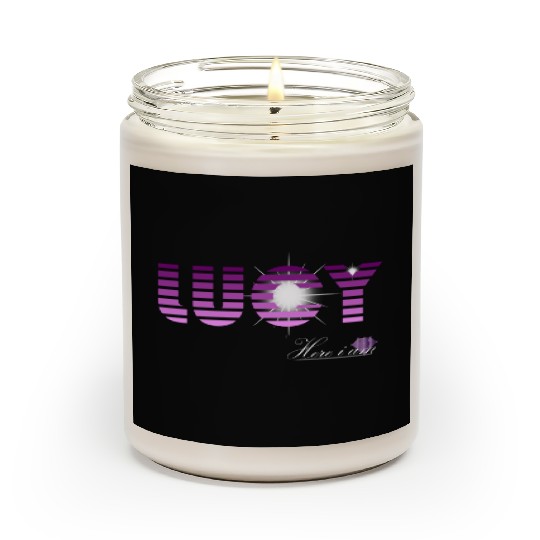 Lucy pink and violet - Latin's etymology - Light Scented Candles