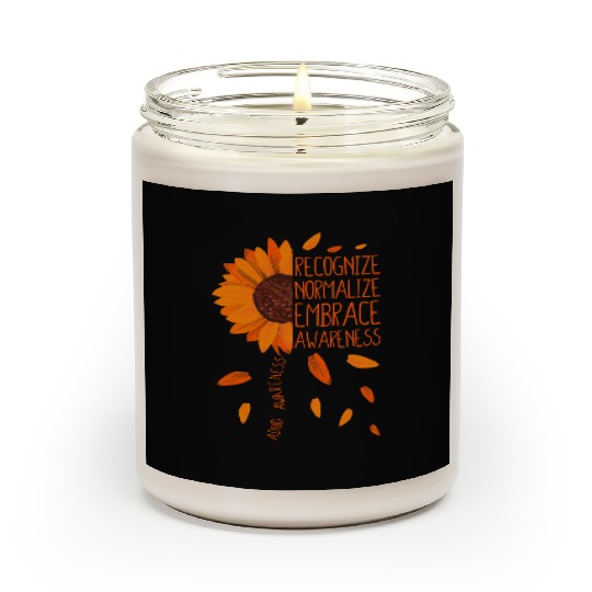 Adhd Awareness Scented Candles A D H D Awareness Sunflower