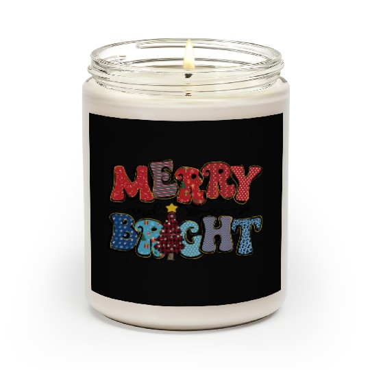 Merry and Bright Chistmas Tree Family Christmas Scented Candles